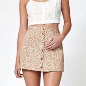 Kendall & Kylie Pac Sun Floral Denim Mini Skirt